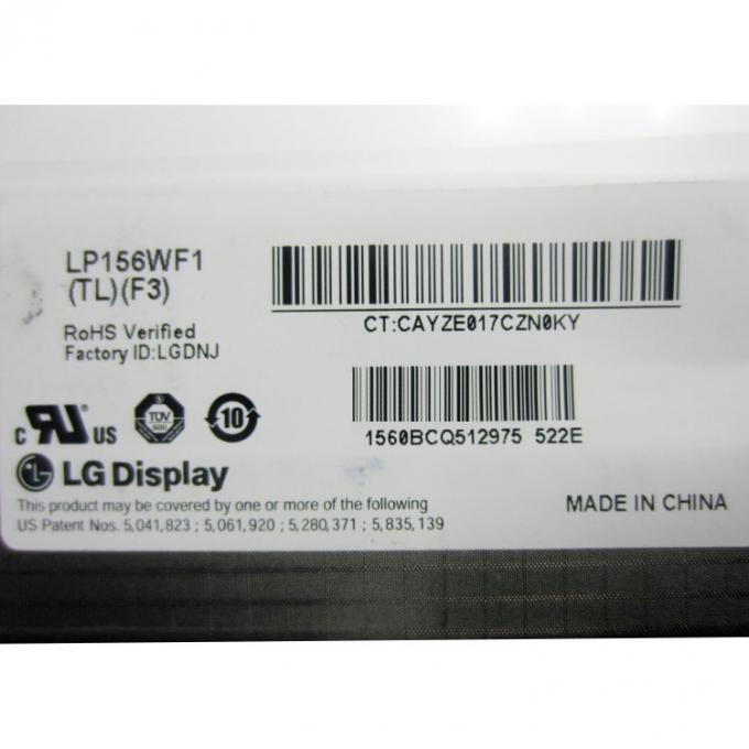 Notizbuch-LCD-Bildschirm/15,6 Zoll-Anzeige LVDS 40 Lp156wf1 Tlf3 Pin 1920x1080