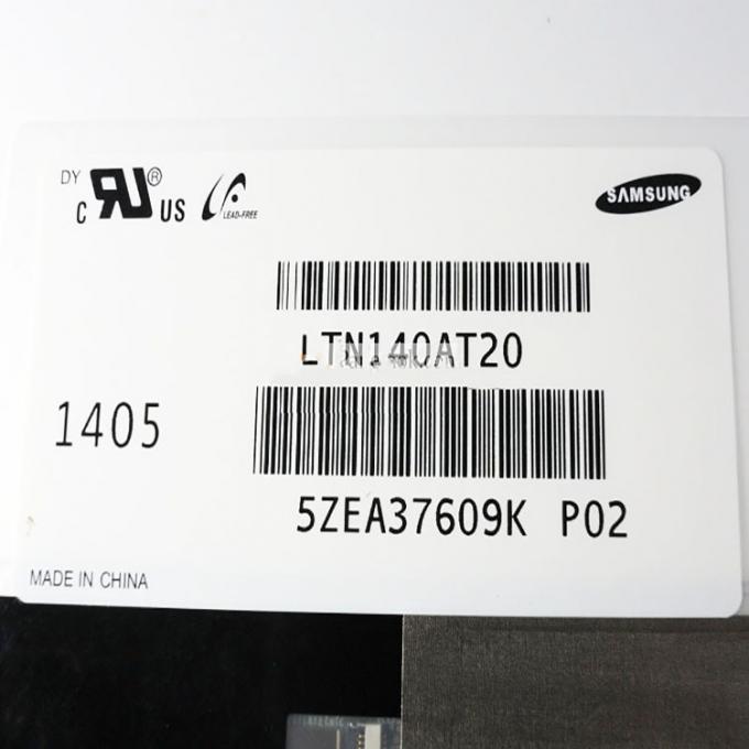 LTN140AT20 des 14 Zoll-LCD-Bildschirm-/Laptop-LED Schirm 1366x768 HD LVDS 40 Pin