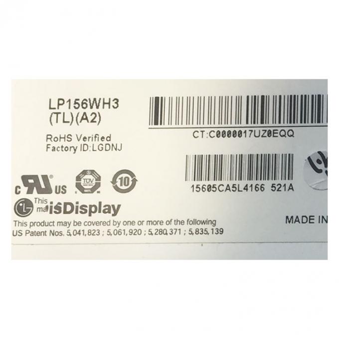 LP156WH3 TLA2 verwendete Laptop-Laptop-Anzeige LVDS 40 PIN LCD-Bildschirm/15,6 mit 1366x768